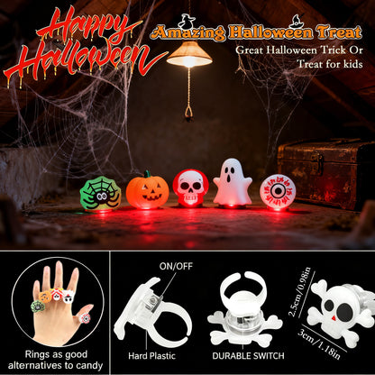 Shining Halloween! LED Halloween Rings — The Perfect Little Gift to Light Up the Holiday!