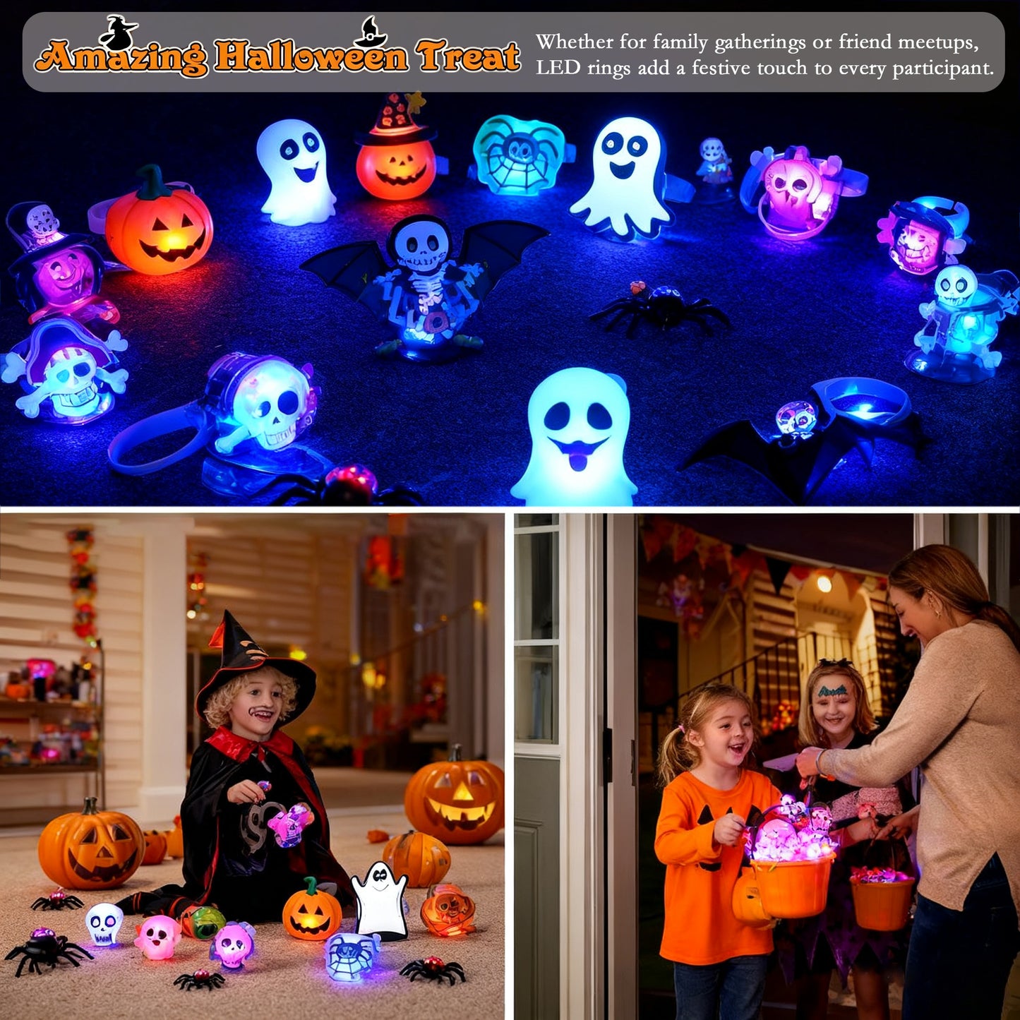 Shining Halloween! LED Halloween Rings — The Perfect Little Gift to Light Up the Holiday!